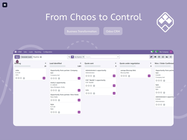 Odoo crm
